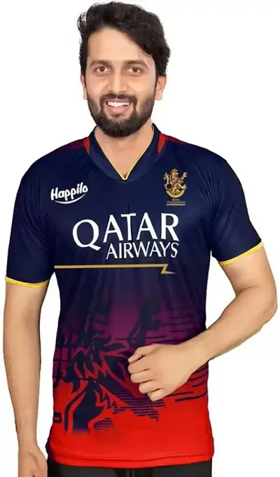 Reliable Multicoloured Polyester Printed IPL Jerseys Tees For Men