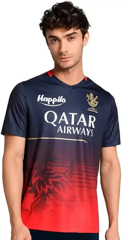 Reliable Multicoloured Polyester Printed Sports IPL Jerseys Tees For Men