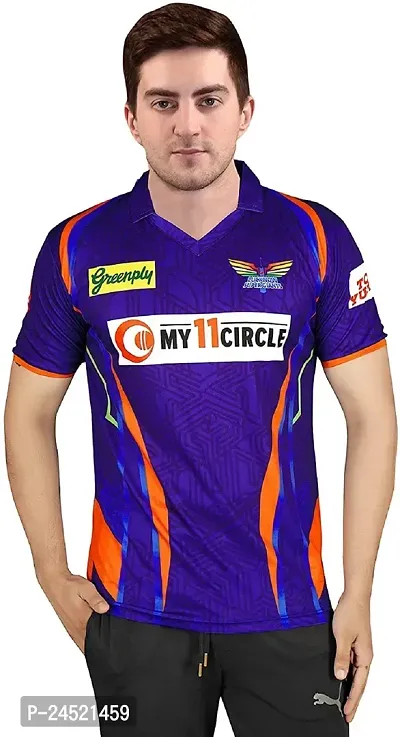 Reliable Multicoloured Polyester Printed Sports Jerseys Polos For Men-thumb0