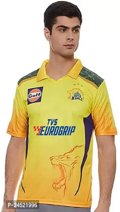 Reliable Yellow Polyester Printed Sports Jerseys Tees For Men