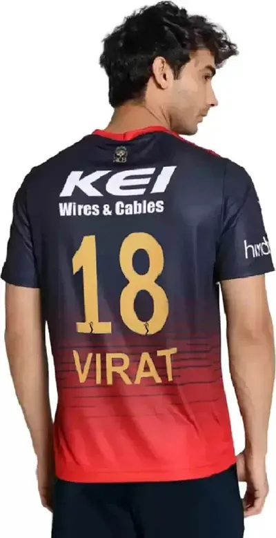 Stylish Elegant RCB Printed Sports Jerseys Tees For Men