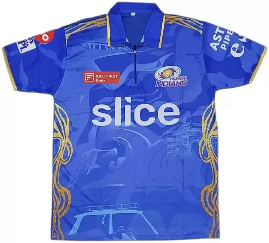 IPL Reliable Multicoloured Polyester Printed Sports Jerseys Tees For Men