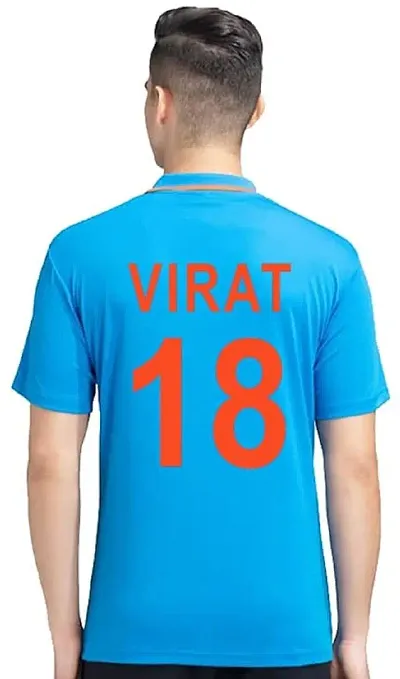 Indian T20 Wolrd Cup Jersey with Back Name VIRAT 2022-23 -(Mens Kids) Cricket(18-24Months)