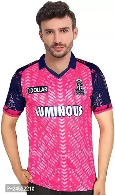 Reliable Multicoloured Polyester Printed Sports Jerseys Polos For Men-thumb0