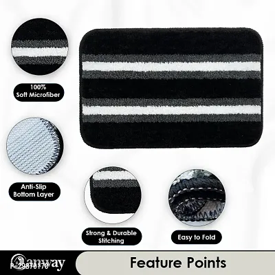 Microfiber Striped Door Mats Pack Of 1-thumb5