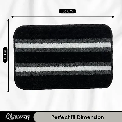 Microfiber Striped Door Mats Pack Of 1-thumb2