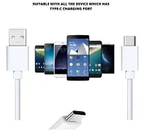 twance PVC Fast Charging Type C to USB Cable - (White 1.5 M) I 65W / 3.1A 480 Mbps Data Sync  Transmission Unbreakable Quick Charge C Type Cable I Compatible with All C Type Devices  Smartphone-thumb4