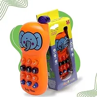 Baby Musical Mobile Toy for Kids Bpa Free Toys with Music and Light Effect 1PCS Phone for Girls and Boys Multi-Color Telephone for Baby Phone for Kids, Cartoon Cellphone Toys with Light  Sound Toys f-thumb1