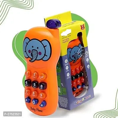 Baby Musical Mobile Toy for Kids Bpa Free Toys with Music and Light Effect 1PCS Phone for Girls and Boys Multi-Color Telephone for Baby Phone for Kids, Cartoon Cellphone Toys with Light  Sound Toys f-thumb2