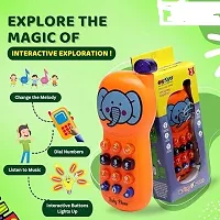 Baby Musical Mobile Toy for Kids Bpa Free Toys with Music and Light Effect 1PCS Phone for Girls and Boys Multi-Color Telephone for Baby Phone for Kids, Cartoon Cellphone Toys with Light  Sound Toys f-thumb2