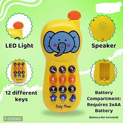 Baby Musical Mobile Toy for Kids Bpa Free Toys with Music and Light Effect 1PCS Phone for Girls and Boys Multi-Color Telephone for Baby Phone for Kids, Cartoon Cellphone Toys with Light  Sound Toys f-thumb4