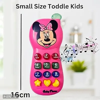 Baby Musical Mobile Toy for Kids Bpa Free Toys with Music and Light Effect 1PCS Phone for Girls and Boys Multi-Color Telephone for Baby Phone for Kids, Cartoon Cellphone Toys with Light  Sound Toys f-thumb5