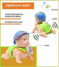 Musical Baby Crawling Toy for Kids with 3D Lights  Music Toys for Babies - Multicolor-thumb2