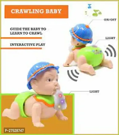 Musical Baby Crawling Toy for Kids with 3D Lights  Music Toys for Babies - Multicolor-thumb3