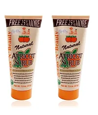 Adbeni NATURAL APRICOT SCRUB 212g Pack of 2 Bundle With Liner  Rubber Band -PHSP-thumb1