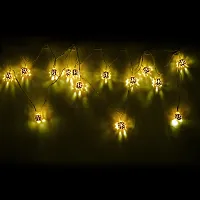 14 Football Shapped String LED Fairy Lights for Diwali Christmas Wedding, 3.65m, Golden, Diwali LED Lights, Best Gift For Diwali (SC-120D)-thumb2
