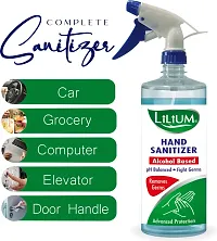 LILIUM 70% Alcohol Based Spray Sanitizer 1000 ml Multi Purpose Uses Sanitizer Spray Bottle (1000 ml)-thumb1