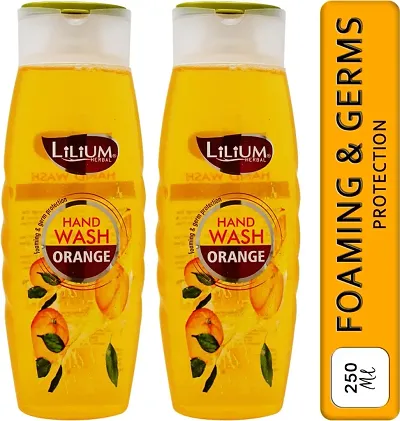 LILIUM Foaming Hand Wash Orange Hand Wash Bottle (2 x 250 ml)