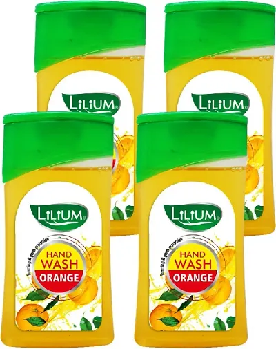 LILIUM Foaming Hand Wash Orange Hand Wash Bottle (4 x 60 ml)