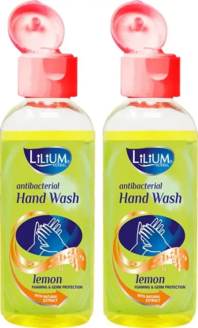 LILIUM Foaming Hand Wash Lemon Hand Wash Bottle (2 x 200 ml)