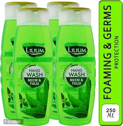 LILIUM Foaming Hand Wash Neem and Tulsi Hand Wash Bottle (4 x 250 ml)-thumb0