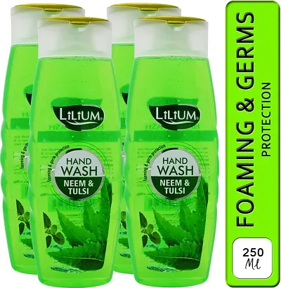 LILIUM Foaming Hand Wash Neem and Tulsi Hand Wash Bottle (4 x 250 ml)