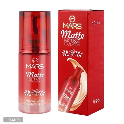 MARS Adbeni Matte Mousse Foundation-F06-101 with Kajal, Skin Whitening Cream, Ivory, 60 ml