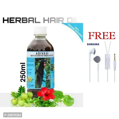 Aadiwasi neelambari herbal hair oil 250 ml and free Samsung ear phone