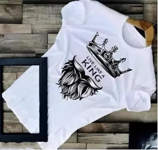 Trendy King Print T-Shirt For Men