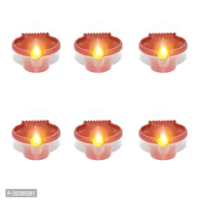 Stylish Water Sensor Diya Lights For Home Decor Pack Of 6-thumb0