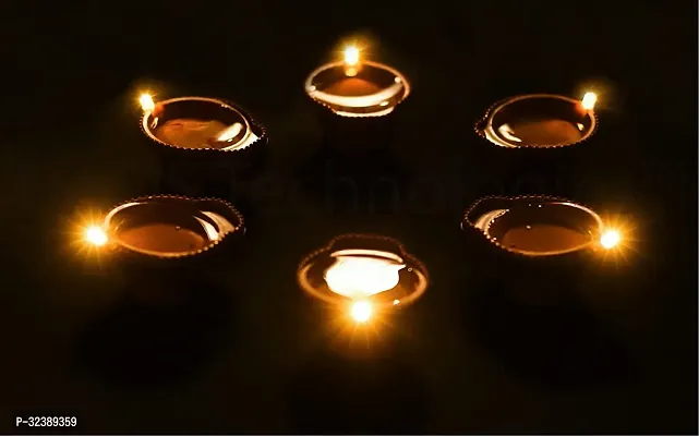 Stylish Water Sensor Diya Lights For Home Decor Pack Of 6-thumb0