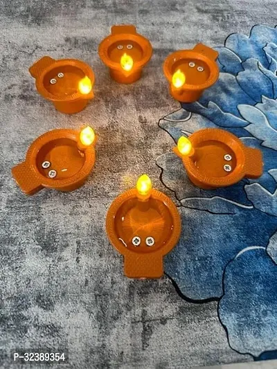 Stylish Water Sensor Diya Lights For Home Decor Pack Of 6-thumb0