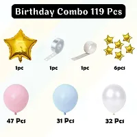 Solid Happy Birthday/Annyversary Balloon Multicolor, Pack Of 119-thumb1