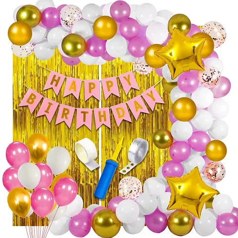 Happy Birthday Party Decoration Items Combo