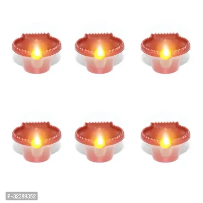 Stylish Water Sensor Diya Lights For Home Decor Pack Of 6