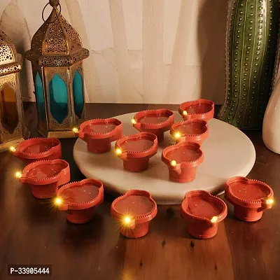 Water Sensor Diya for Home Decoration - 6 Pcs Electric Flameless  Smokeless LED Diya Lights, Eco-Friendly Led Diyas Candle for Home Decor, Diwali Festivals Decoration,Christmas,New Year, Festive