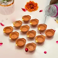 PARTY PARAGON Water Sensor Diya Set Water Sensor LED Diyas Decorative Diya Decorative LED Lights E-Diya I Battery Operated | Diwali Light |Eco-Friendly Diya For Diwali Decoration  (6 Pieces)-thumb1