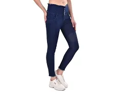 Classic Denim Solid Jeans for Women-thumb1