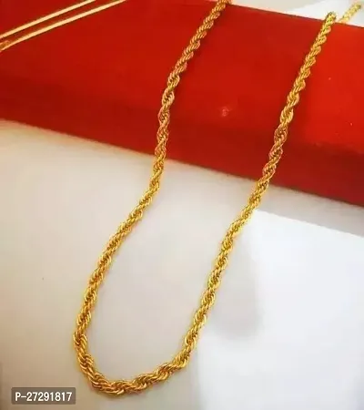 Stylish Golden Alloy Layered Neck Chain For Women
