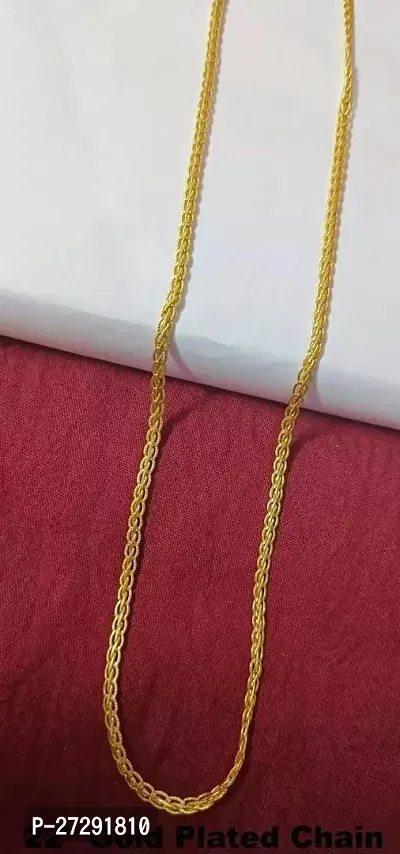 Stylish Golden Brass and Copper Layered Neck Chain For Women