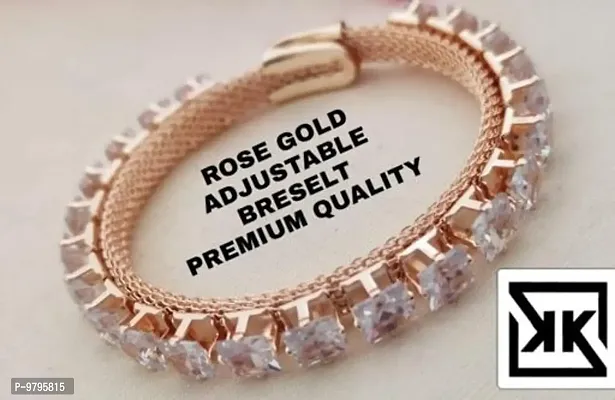 ROSE GOLD PLATED ADJUSTABLE PREMIUM QUALITY BRACELET