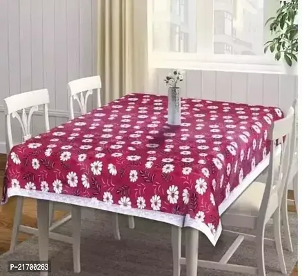 Dining Table cover 4 Seater Table Cloth Table Cover For Home Rectangular Table Cover For Home D cor Cotton Dining Table Cover Size 54x78 inches-thumb0