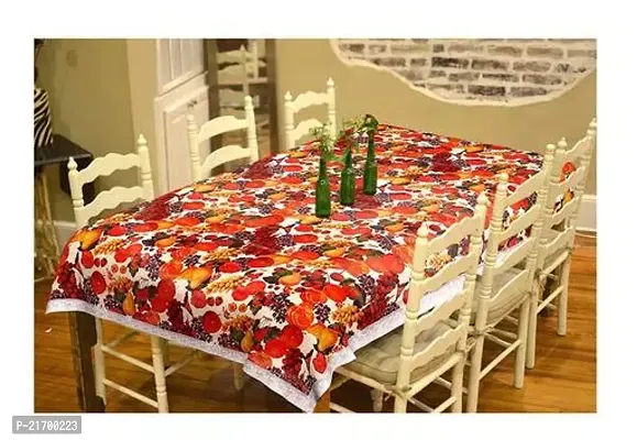 Waterproof Anti slip Dining Table Cover with White Lace for 4 or 6 Seater