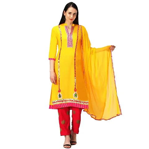 Beautiful Rayon Kurta Pant And Dupatta Set For Women