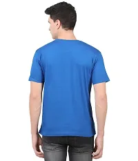 Unisex Jersey Knit Round Neck Cotton Polo T Shirts for Men and Woman Size-S,Royal Blue-thumb4