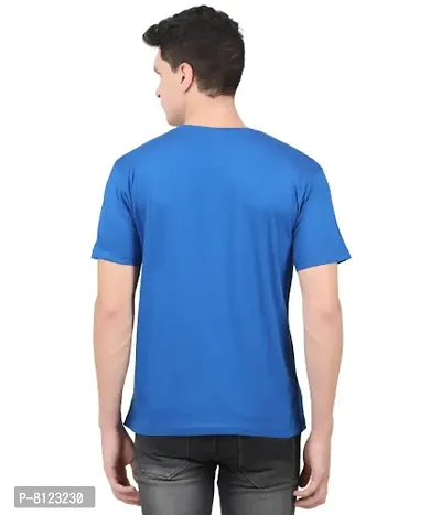 Unisex Jersey Knit Round Neck Cotton Polo T Shirts for Men and Woman Size-S,Royal Blue-thumb5