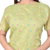 Women Embroidered Modal Cotton Kurti Palazzo Dupatta Set (Green_42)-thumb2