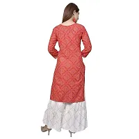 Elegant Cotton Printed Kurti With Sharara Set For Women-thumb1