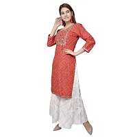 Elegant Cotton Printed Kurti With Sharara Set For Women-thumb3