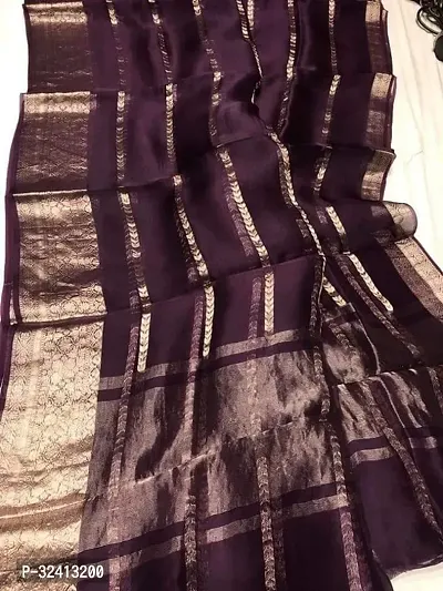 Stylist Banarasi Silk Sarees With Blouse Piece For Women